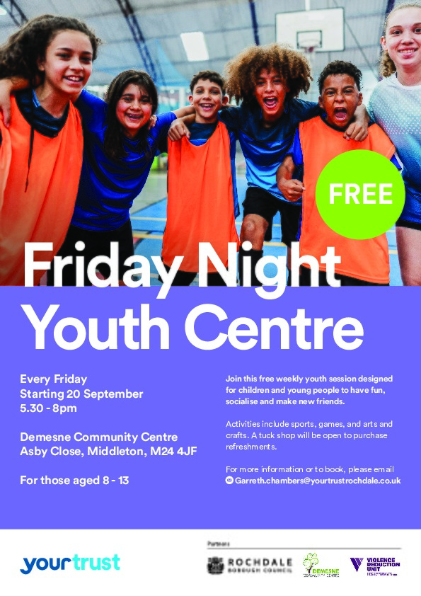 Fridaynight youthcentre a4